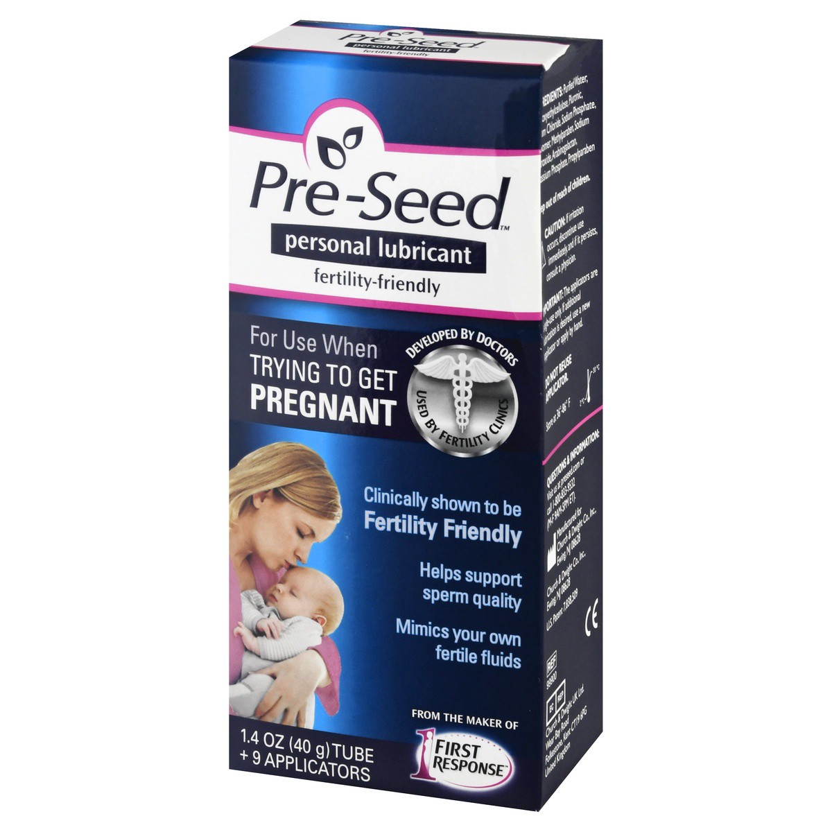 slide 3 of 8, Pre-Seed Fertility Friendly Personal Lubricant, 40 g