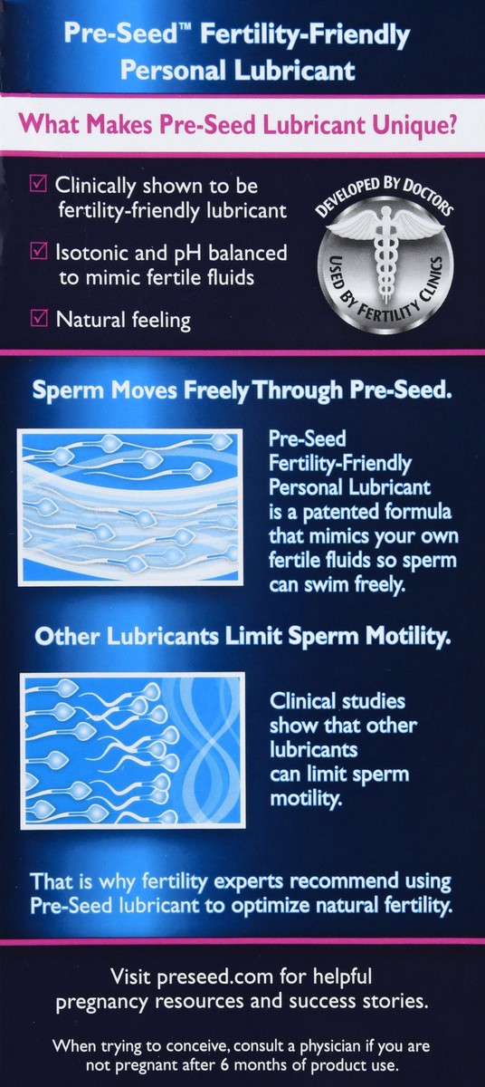 slide 4 of 8, Pre-Seed Fertility Friendly Personal Lubricant, 40 g