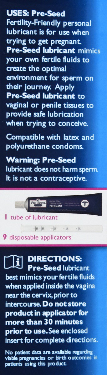 slide 6 of 8, Pre-Seed Fertility Friendly Personal Lubricant, 40 g