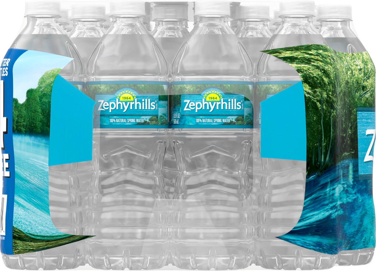 slide 7 of 8, Zephyrhills Brand 100% Natural Spring Water, 16.9-ounce plastic bottles (Total of 28), 5 liter