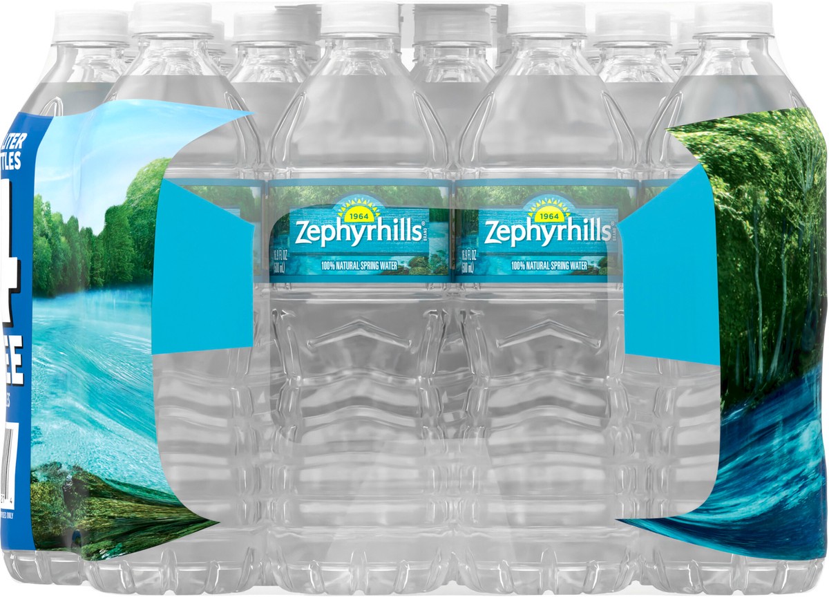 slide 5 of 8, Zephyrhills Brand 100% Natural Spring Water, 16.9-ounce plastic bottles (Total of 28), 5 liter