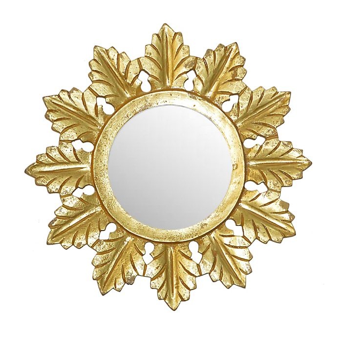 slide 1 of 1, W Home Starburst Mirror - Matte Gold, 1 ct