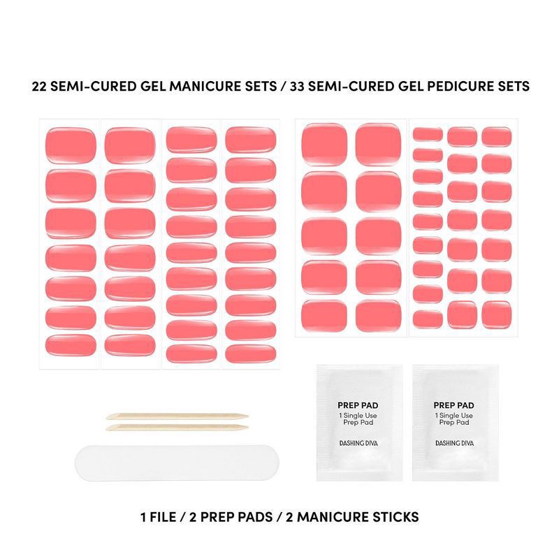 slide 2 of 6, Dashing Diva Glaze The Vitamin C Medicare Nail Art Kit - 55ct, 55 ct