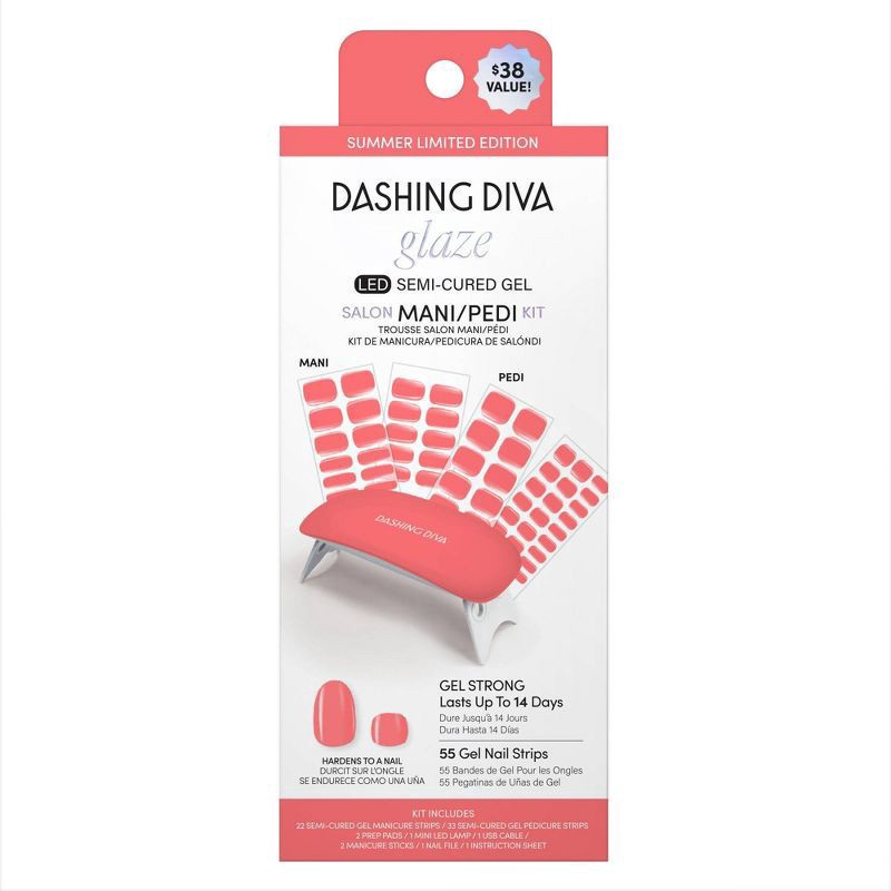 slide 1 of 6, Dashing Diva Glaze The Vitamin C Medicare Nail Art Kit - 55ct, 55 ct