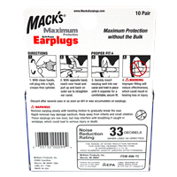 slide 4 of 5, Mack's Maximum Protection Soft Foam Ear Plugs, 20 ct