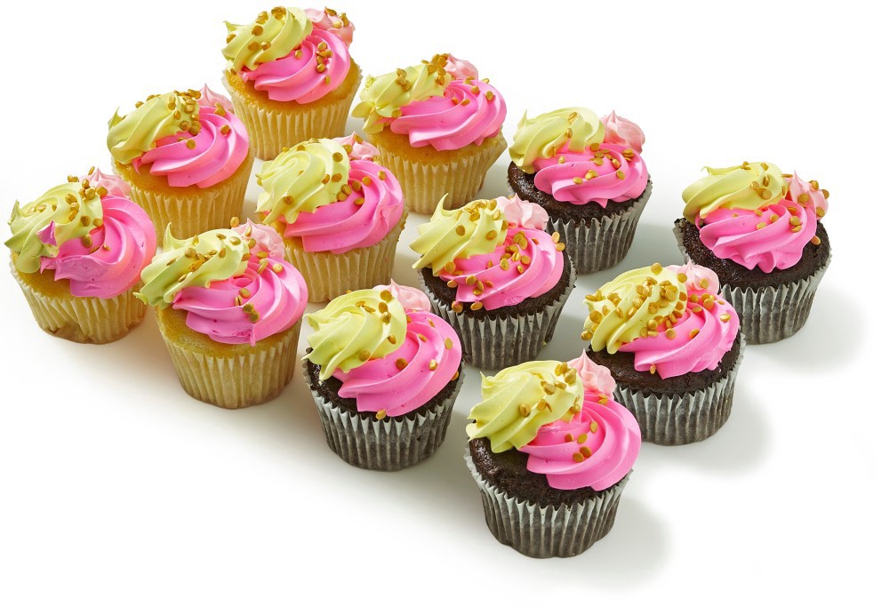 slide 3 of 5, Cupcakes With Whippy Icing Variety, 12 ct