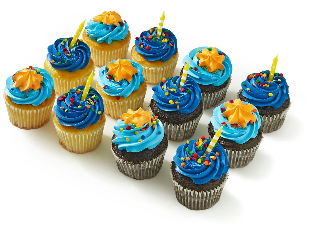 slide 1 of 5, Cupcakes With Whippy Icing Variety, 12 ct