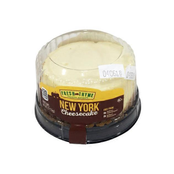 slide 1 of 1, Fresh Thyme New York Cheesecake - Small, 4 oz