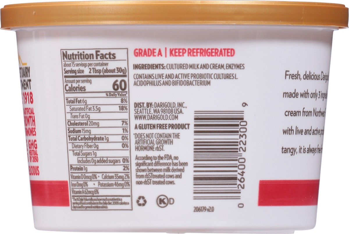 slide 7 of 9, Darigold Sour Cream, 16 oz