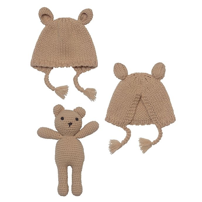 slide 1 of 1, So 'Dorable Bonnet And Bear Set, 1 ct