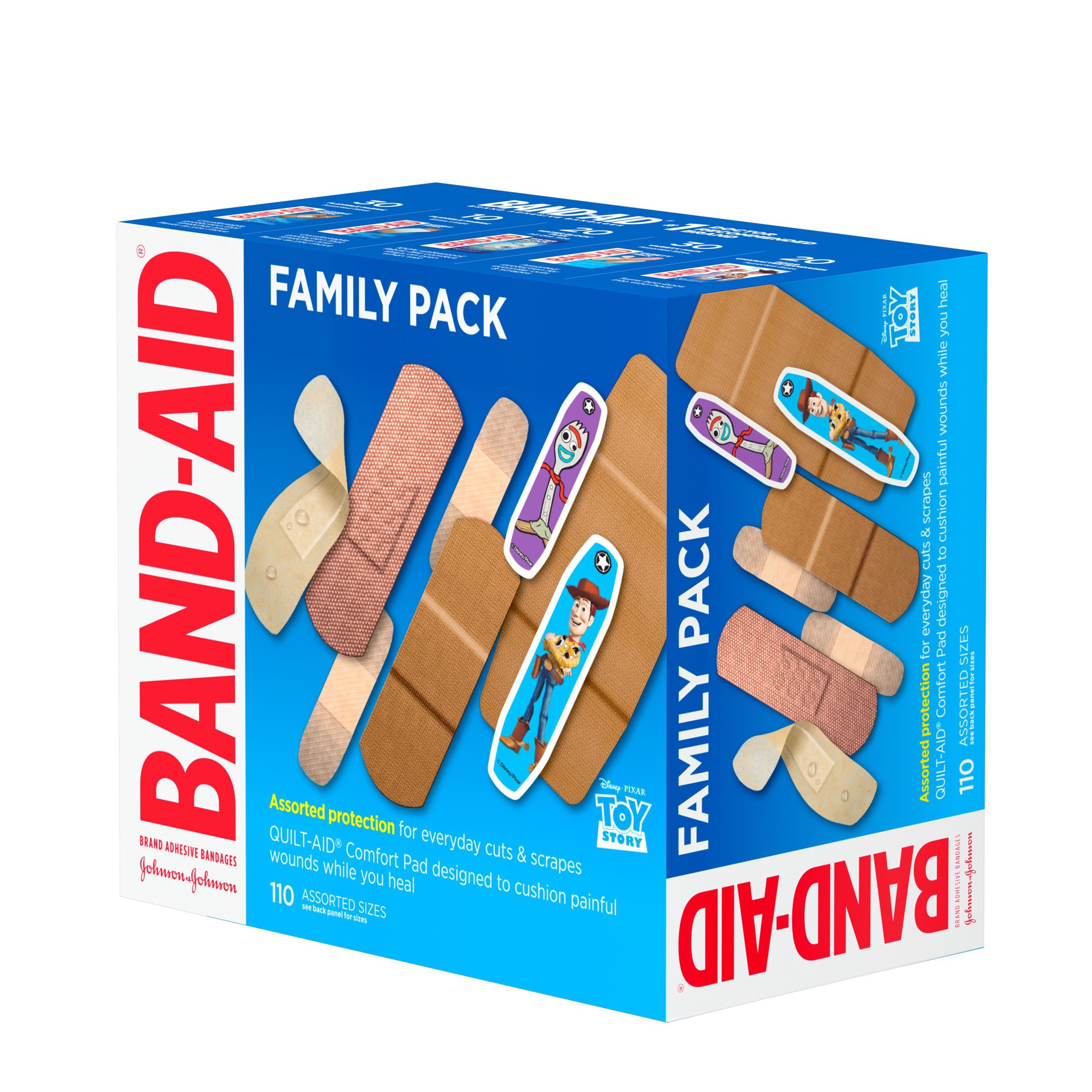 slide 5 of 9, Band-Aid Bandages Family Pack, Assorted Sizes, 110 ct