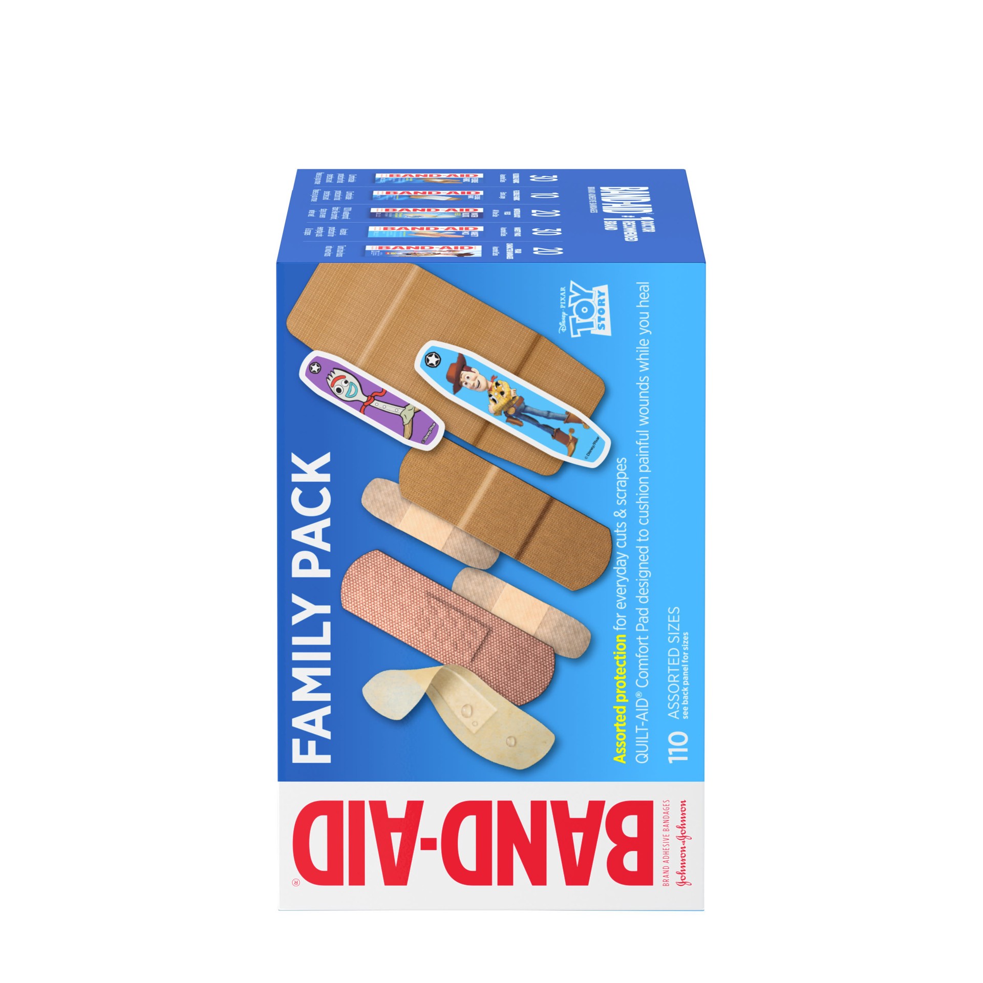 slide 8 of 9, Band-Aid Bandages Family Pack, Assorted Sizes, 110 ct