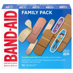 BAND-AID Brand Adhesive Bandage Family Variety Pack, Assorted, 110 ct