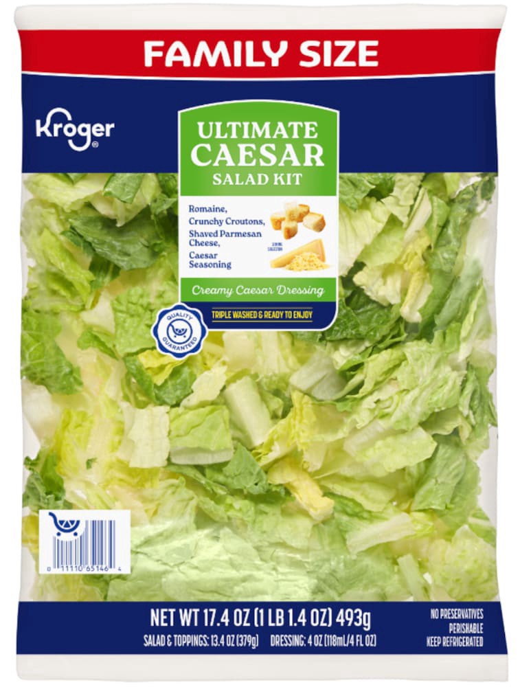slide 1 of 1, Kroger® Family Size Ultimate Caesar Salad Kit, 17.4 oz
