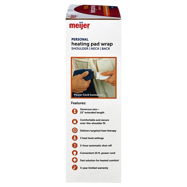 slide 4 of 9, Meijer Heating Pad Wrap, 1 ct