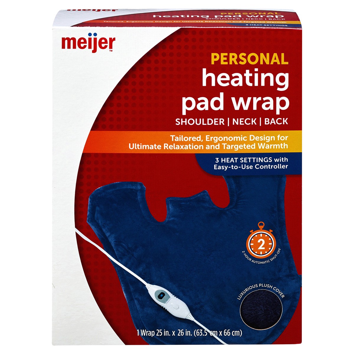 slide 1 of 9, Meijer Heating Pad Wrap, 1 ct