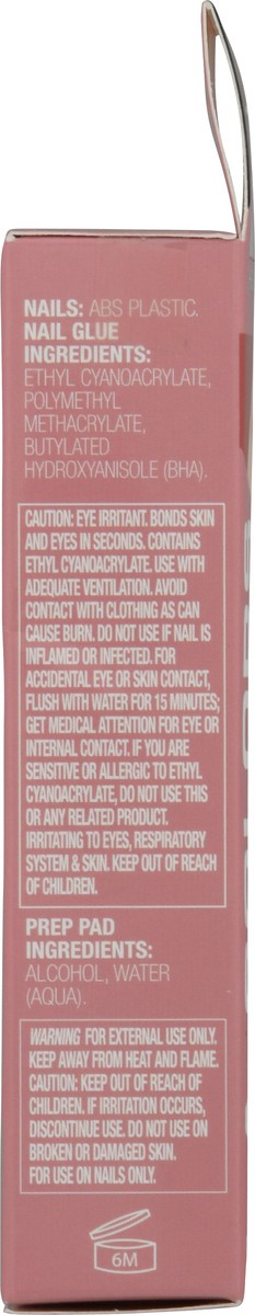 slide 7 of 9, L.A. Colors NailFrill Short Romantic Rose CNT89 High Gloss Artificial Nail Tips 1 kit, 1 kit