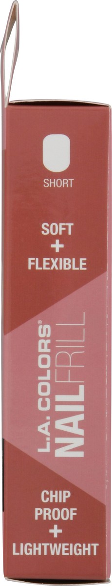 slide 8 of 9, L.A. Colors NailFrill Short Romantic Rose CNT89 High Gloss Artificial Nail Tips 1 kit, 1 kit