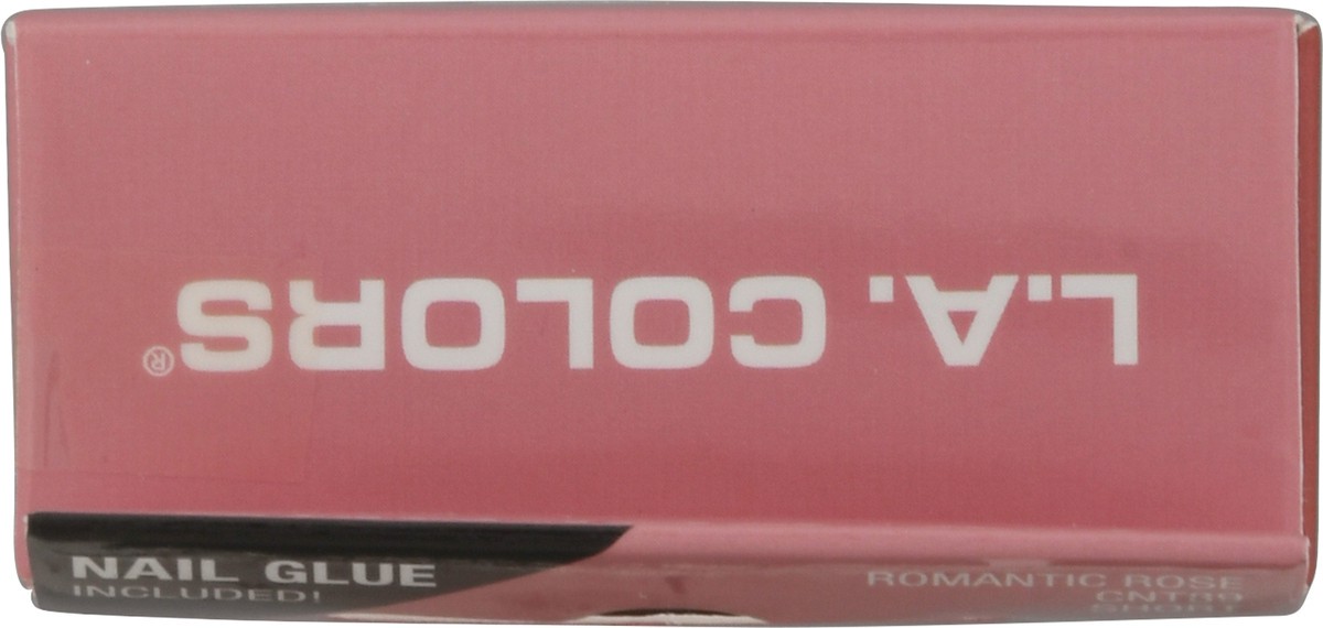 slide 9 of 9, L.A. Colors NailFrill Short Romantic Rose CNT89 High Gloss Artificial Nail Tips 1 kit, 1 kit