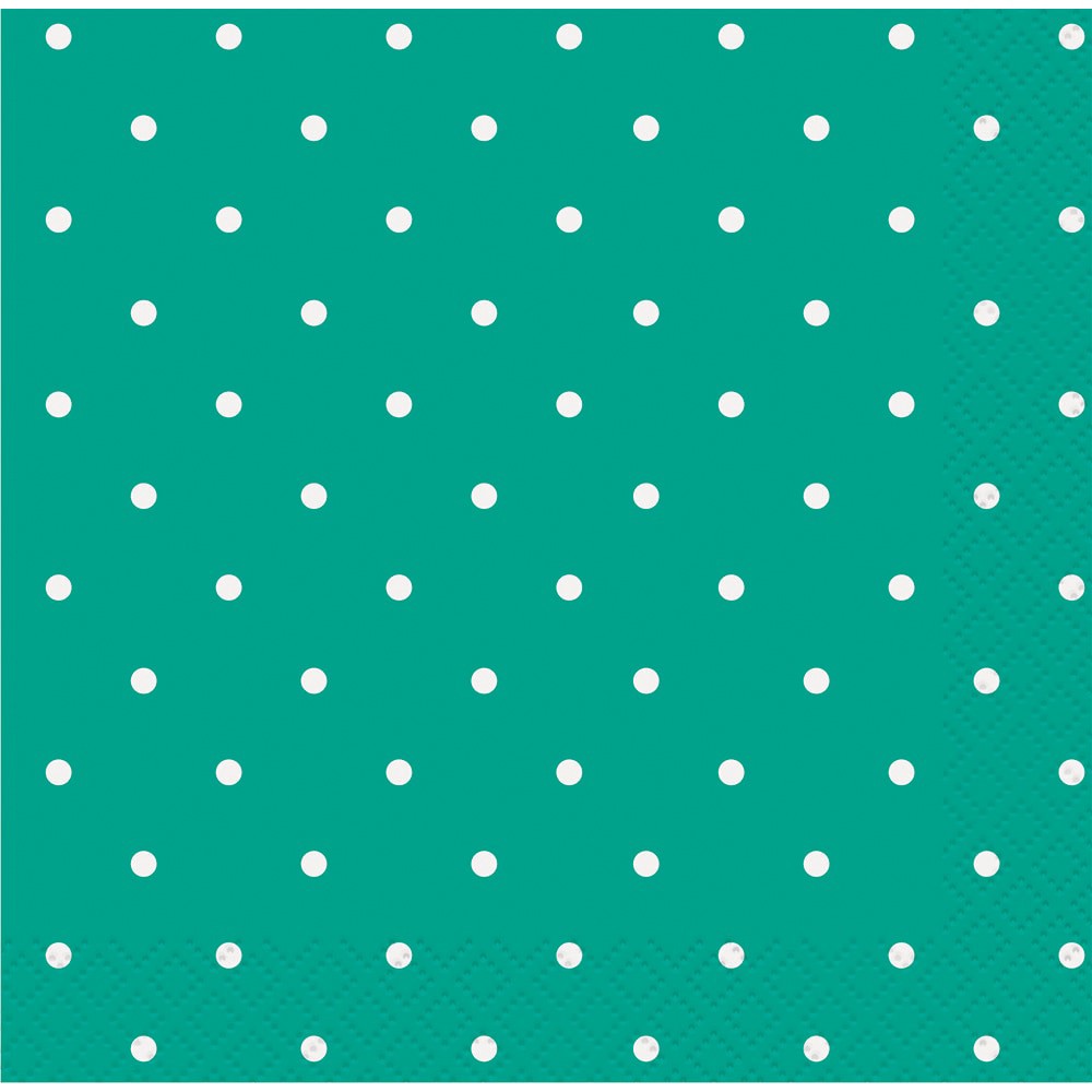 slide 1 of 3, Kroger Entertainment Essentials Beverage Napkins - 24 Pk - Polka Dots Green, 24 ct