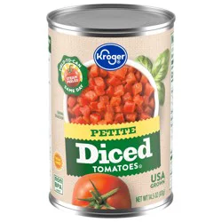 Kroger Petite Diced Tomatoes In Tomato Juice