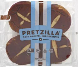 Pretzilla Soft Pretzel Burger Buns 12.8 oz