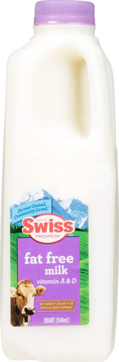 slide 13 of 14, Swiss Premium Fat Free Milk, 1 qt