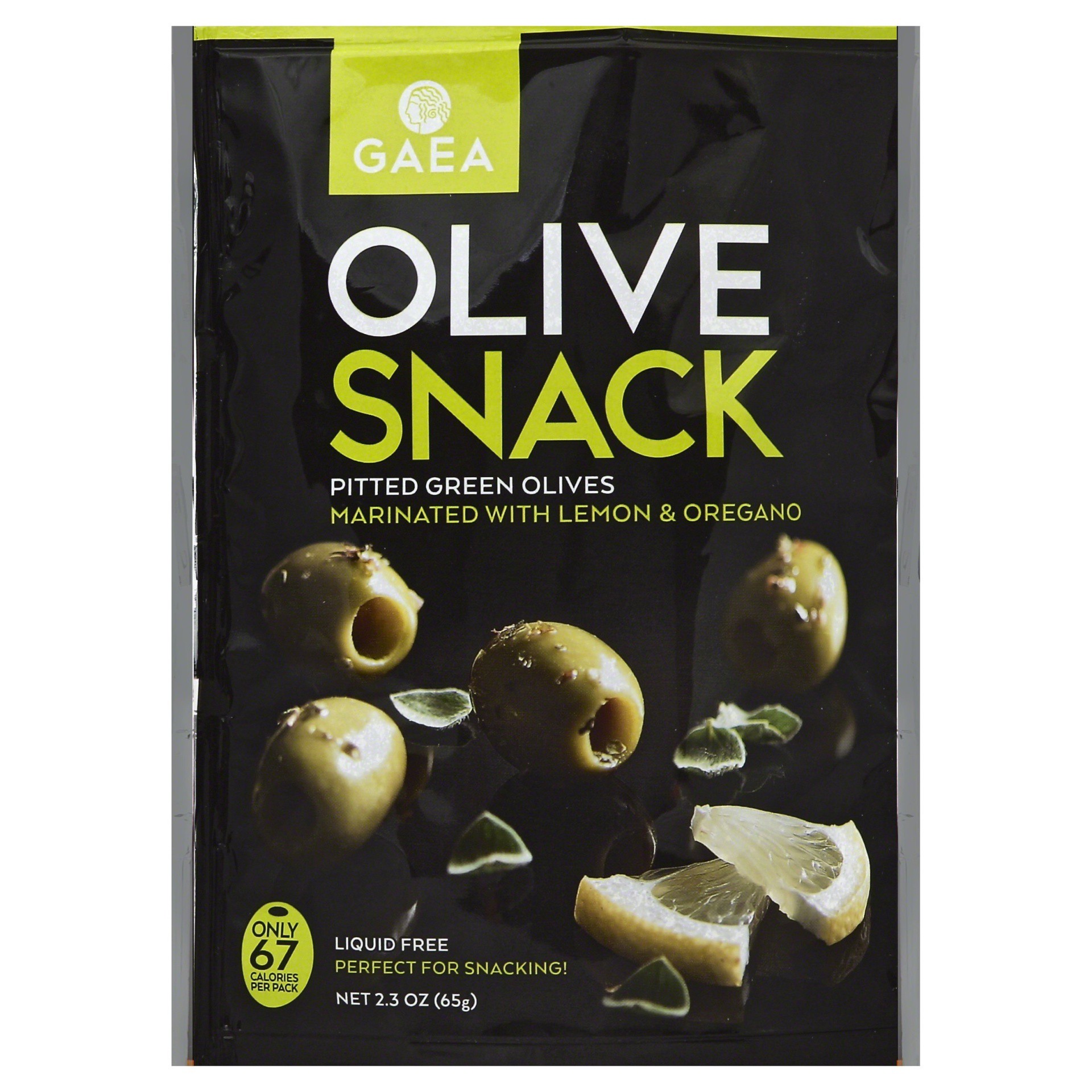 slide 1 of 2, Gaea Snack Olive 2.3 oz, 2.3 oz