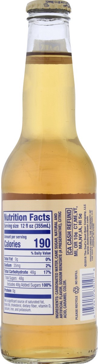 slide 6 of 9, Dad's Old Fashioned Dads Cream Soda, Old Fashioned - 12 oz, 12 oz