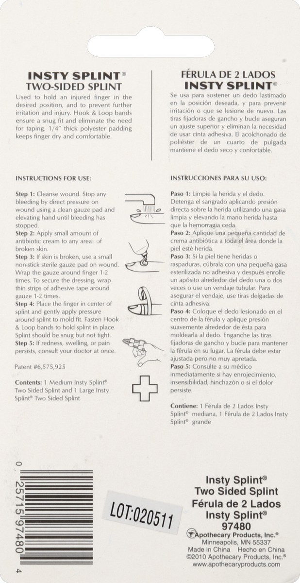 slide 3 of 3, Flents Flents Insty-Splint, Two-Sided, 2 ct