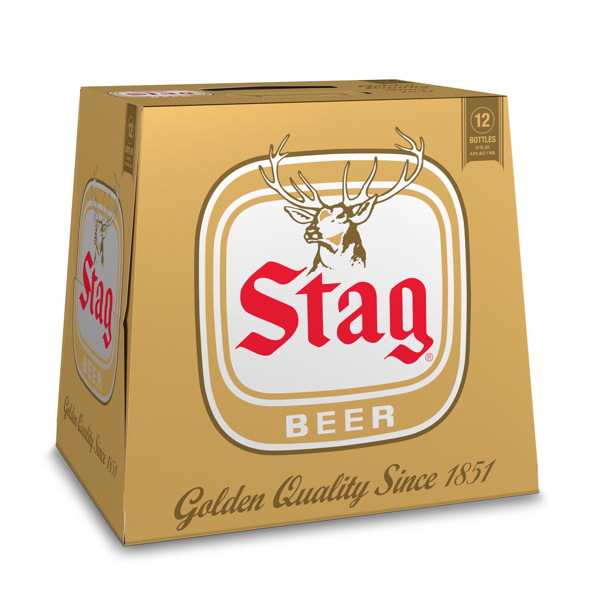 slide 2 of 10, Stag Beer, 12 Pack, 12 fl oz Bottles, 12 ct