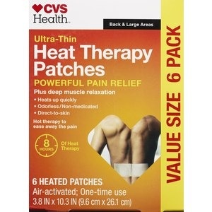 slide 1 of 1, CVS Health Heat Therapy Patches, Large, 6ct, 6 ct
