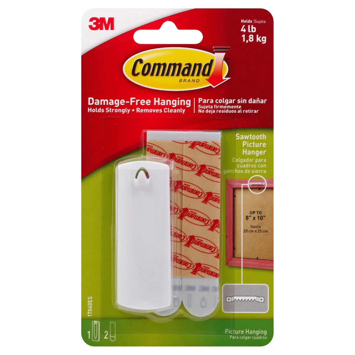 slide 7 of 7, NON BRAND 3M Command Sawtooth Picture Hanger, 1 ct