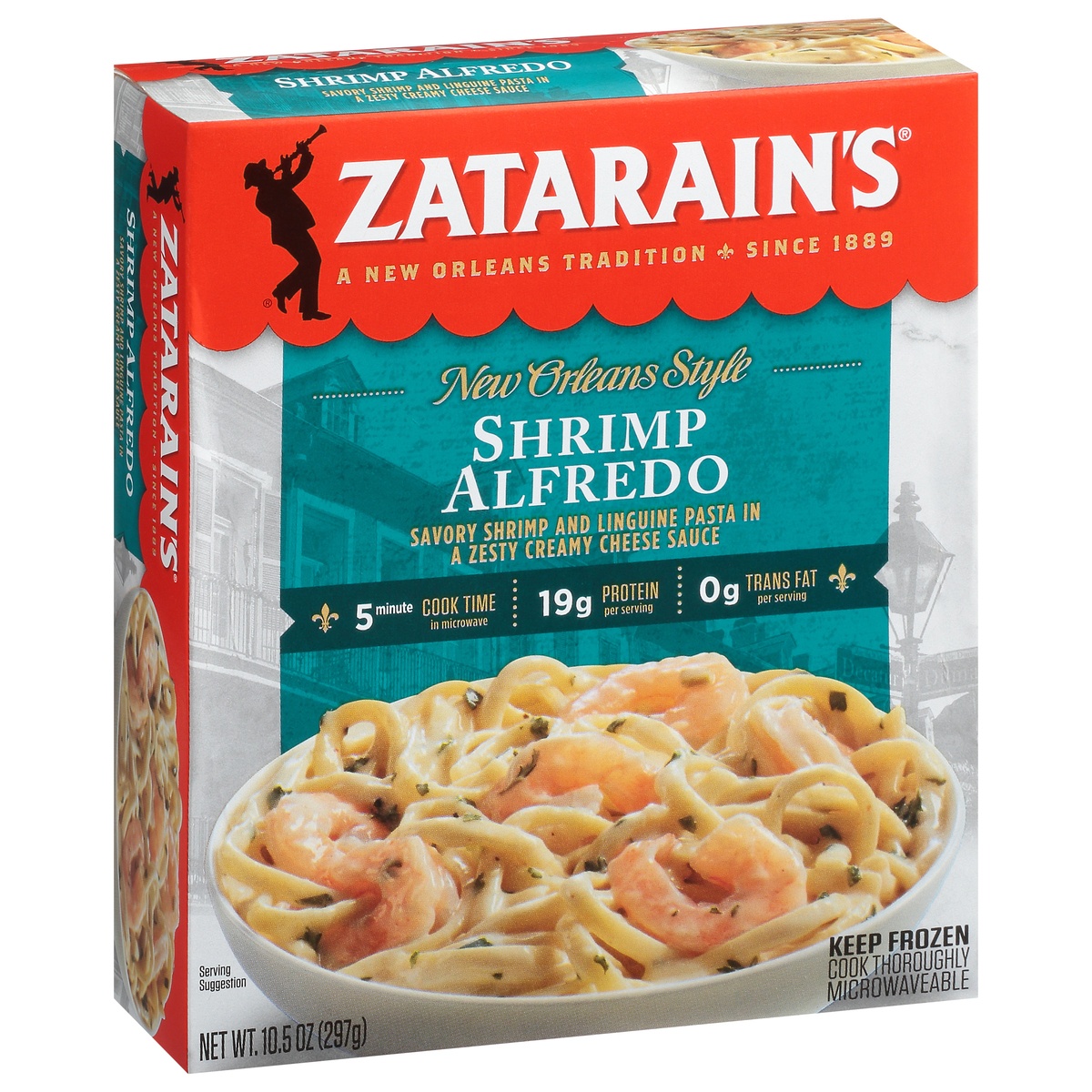 slide 2 of 11, Zatarain's Frozen Shrimp Alfredo, 10.5 oz
