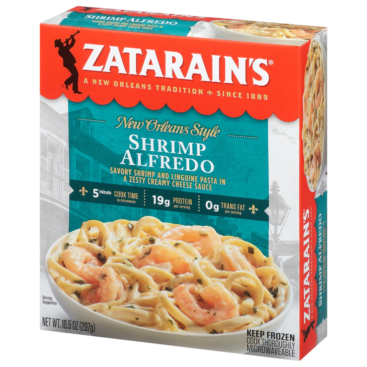 slide 3 of 11, Zatarain's Frozen Shrimp Alfredo, 10.5 oz