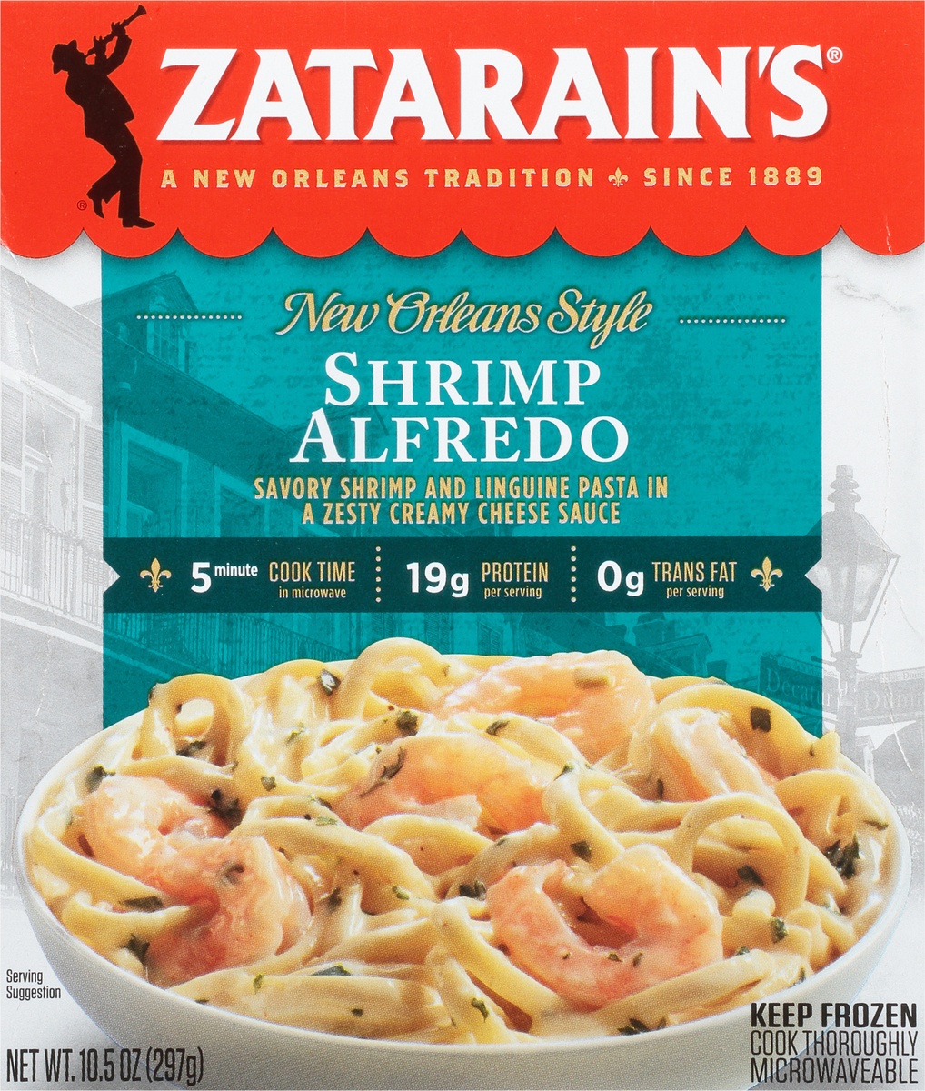 slide 9 of 11, Zatarain's Frozen Shrimp Alfredo, 10.5 oz