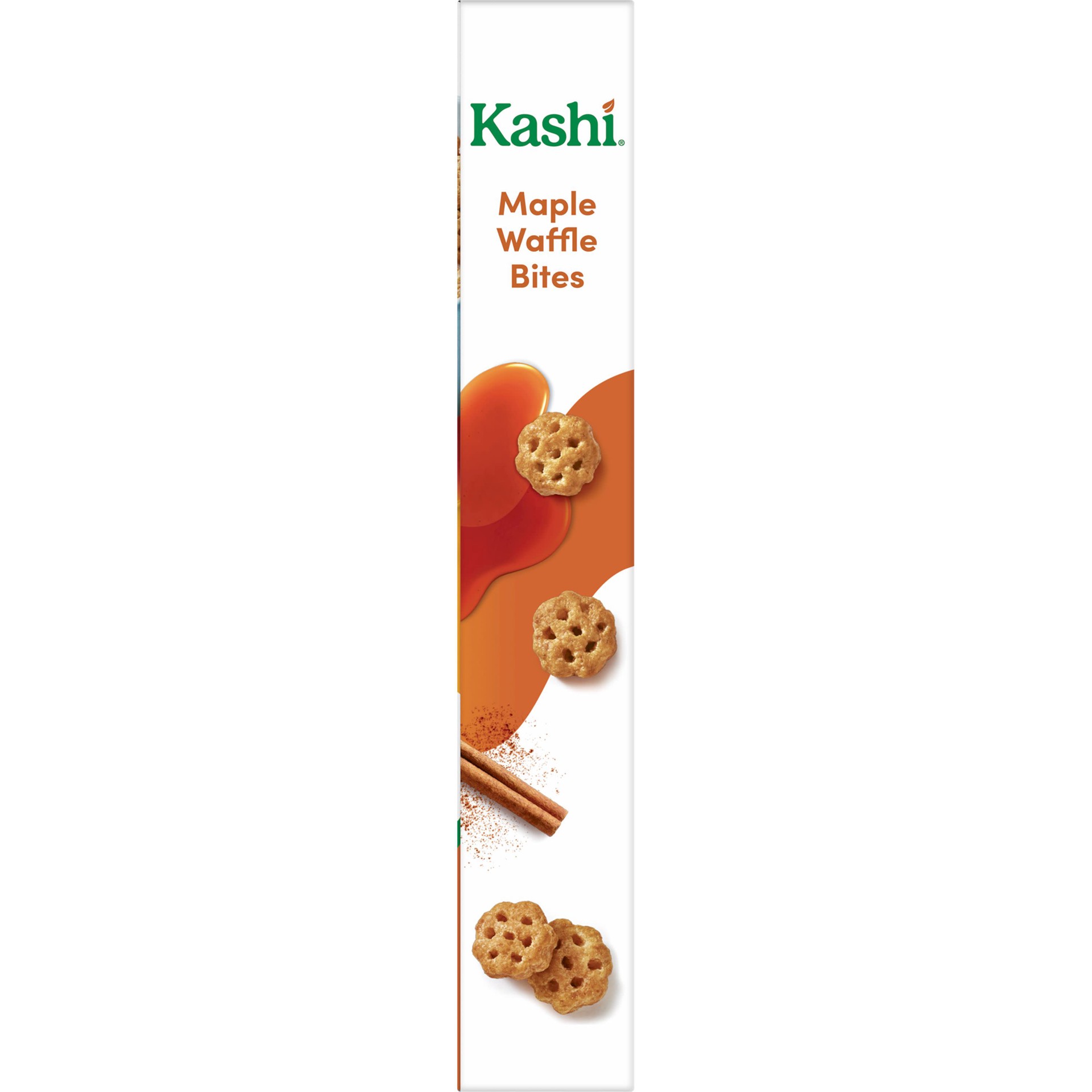 slide 2 of 5, Kashi Breakfast Cereal Maple Waffle Bites, Vegan, 9.5 oz Box, 1 ct