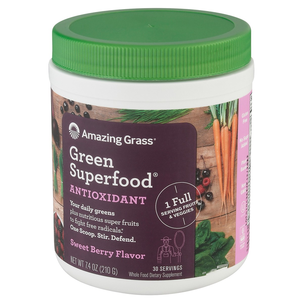 slide 5 of 9, Amazing Grass Antioxidant Sweet Berry Greens Blend 7.4 oz, 7.4 oz