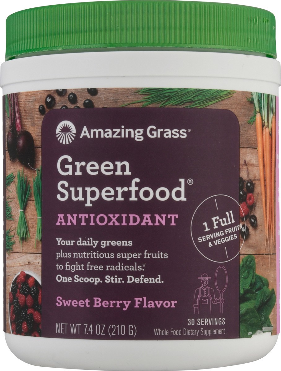 slide 8 of 9, Amazing Grass Antioxidant Sweet Berry Greens Blend 7.4 oz, 7.4 oz