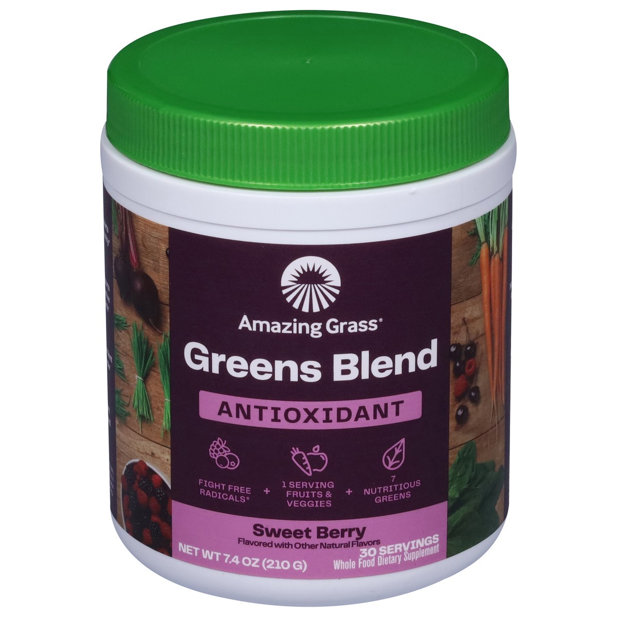 slide 1 of 9, Amazing Grass Antioxidant Sweet Berry Greens Blend 7.4 oz, 7.4 oz