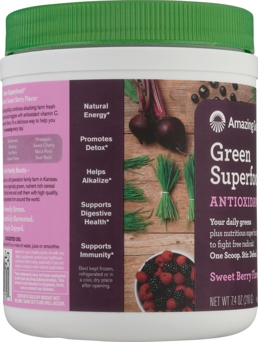 slide 2 of 9, Amazing Grass Antioxidant Sweet Berry Greens Blend 7.4 oz, 7.4 oz