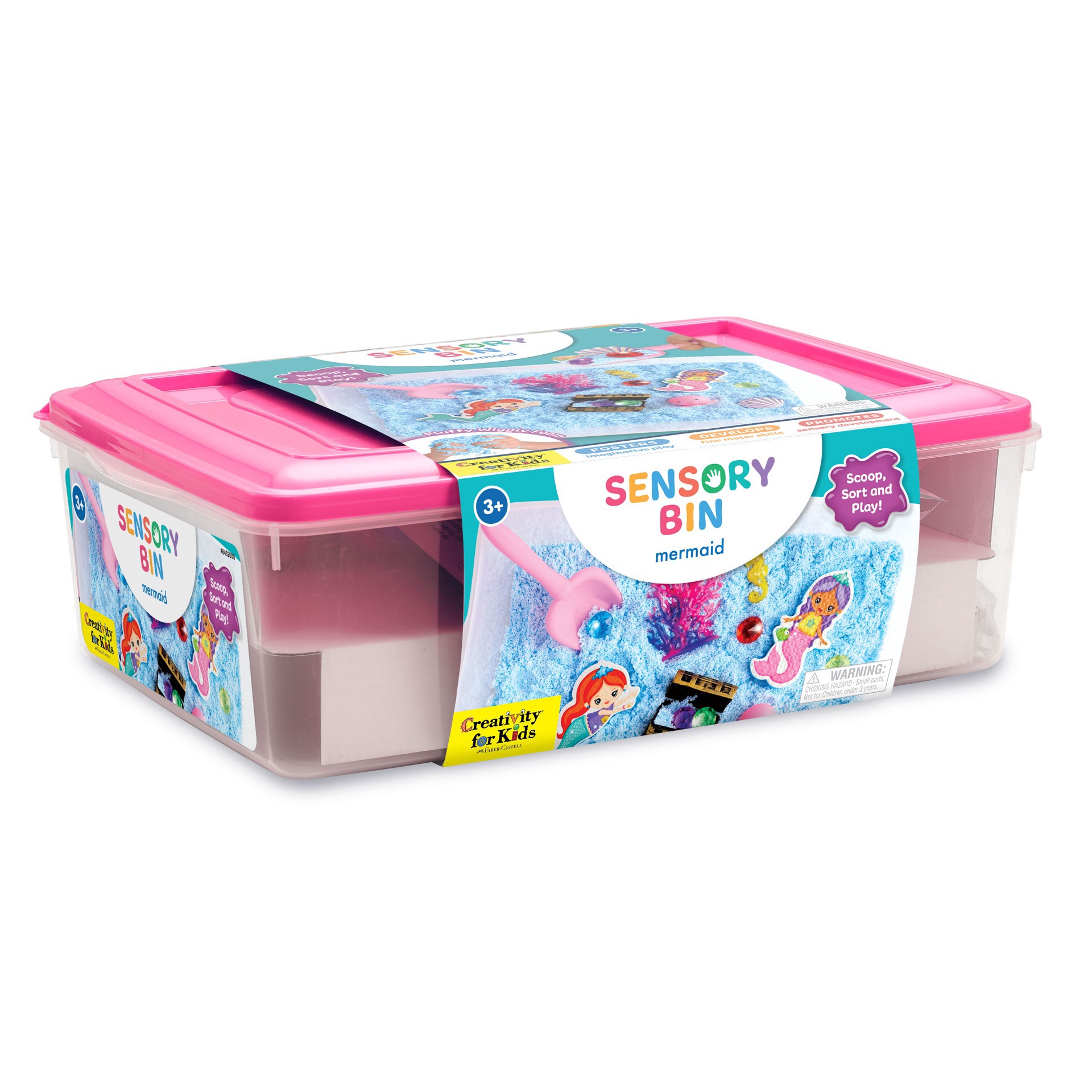 slide 6 of 12, Faber-Castell Creativity For Kids Mermaid Sensory Bin, 10.25 in x 14.5 in x 4.75 in