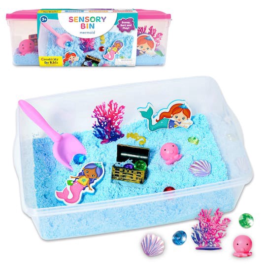 slide 1 of 12, Faber-Castell Creativity For Kids Mermaid Sensory Bin, 10.25 in x 14.5 in x 4.75 in