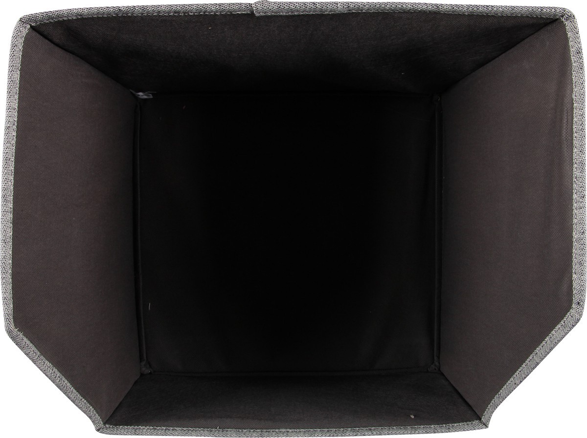 slide 3 of 9, Whitmor Tipping Tote Black Herringbone, 1 ct