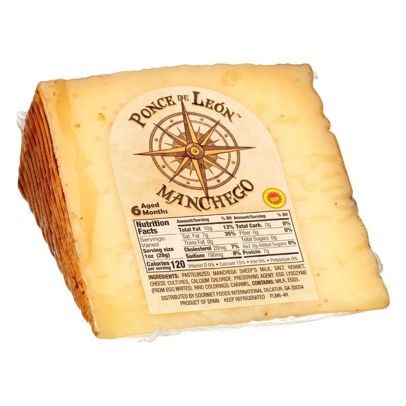 slide 4 of 4, Ponce De Leon Manchego Cheese 8 oz, 8 oz