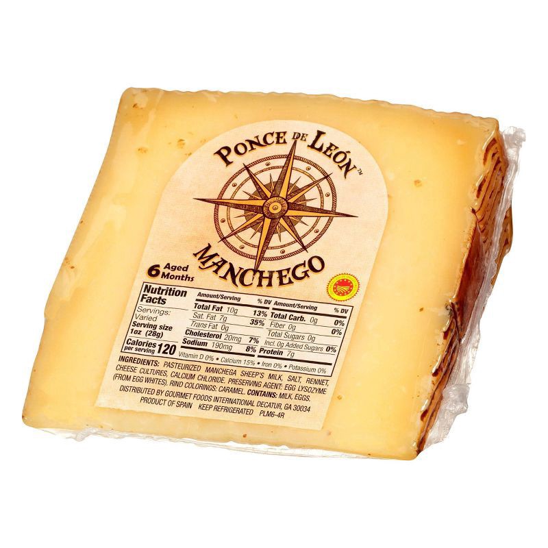 slide 3 of 4, Ponce De Leon Manchego Cheese 8 oz, 8 oz