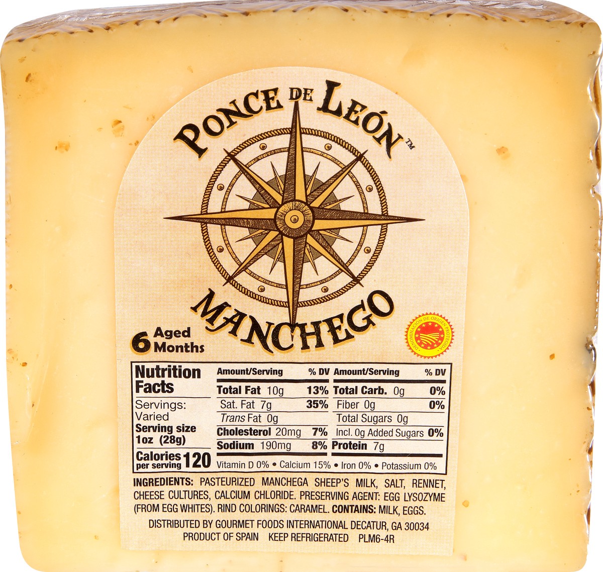 slide 1 of 4, Ponce De Leon Manchego Cheese 8 oz, 8 oz