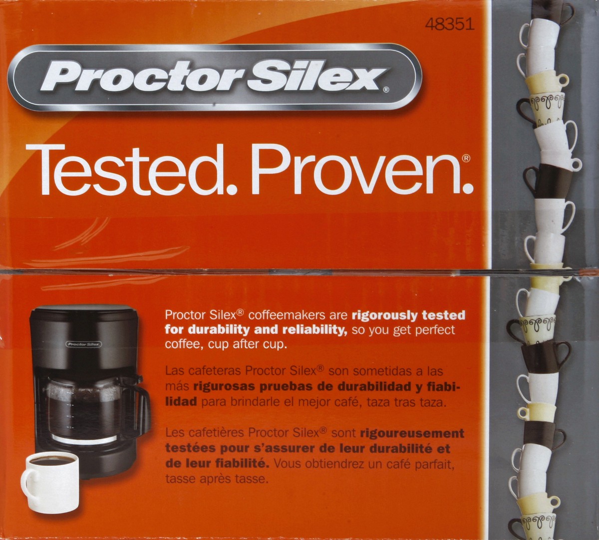 slide 5 of 5, Proctor Silex Black 10 Cup Coffeemaker, 1 ct