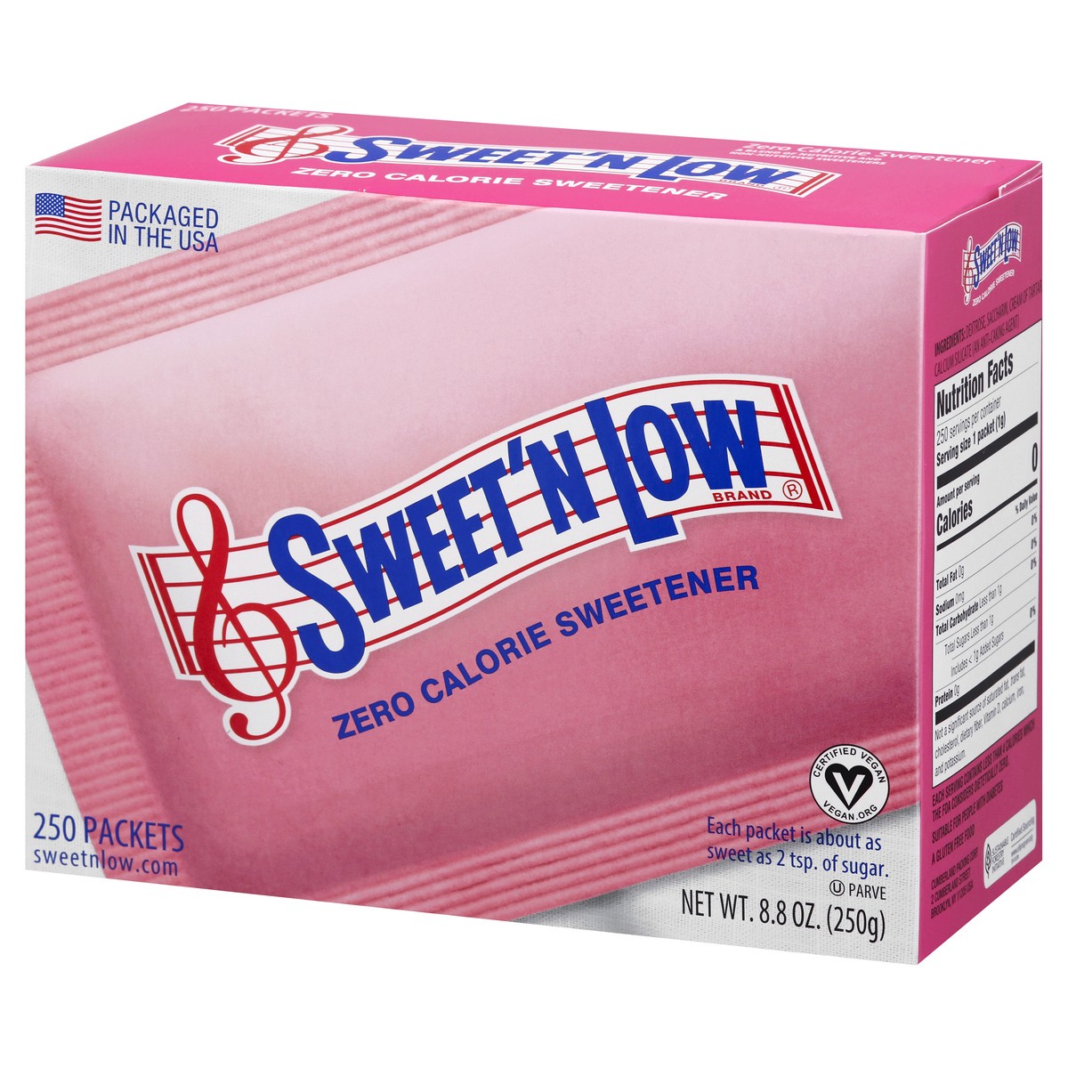 slide 2 of 9, Sweet'N Low Zero Calorie Sweetener 250 ct Box, 250 ct