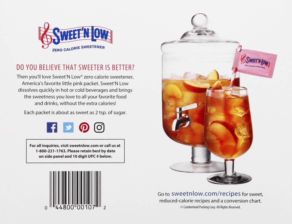 slide 3 of 9, Sweet'N Low Zero Calorie Sweetener 250 ct Box, 250 ct